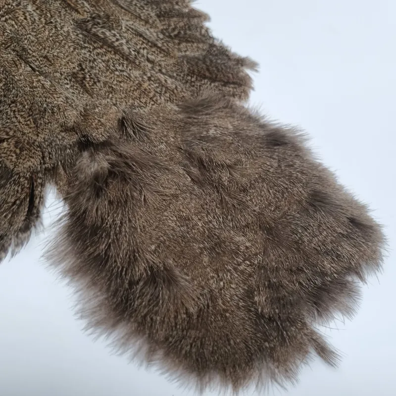 Whiting Coq de Leon Hen Soft Hackle with Chickabou in Natural Brown Speckled-7